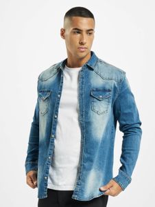 bequemes Brandit Herren Jeans-Jacke Stretch mit Baumwolle Blau
