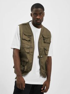 schlichte Brandit Herren Jacke Reißverschluss Taschen Khaki