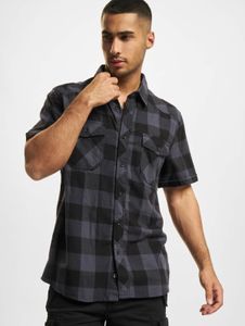 Polo da uomo Brandit versatile con tasche, in cotone, nera