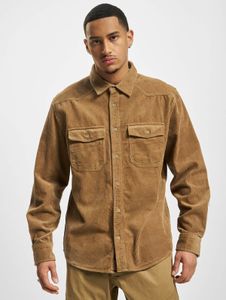 Giacca da uomo moderna Brandit con tasche, in velluto a coste con cotone, beige
