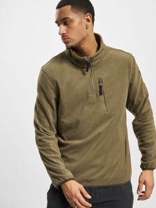 modernes Brandit Herren Sweatshirt Reißverschluss Stretch Khaki