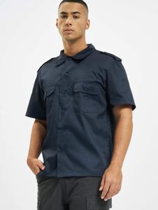 Comoda polo da uomo Brandit con tasche, blu navy