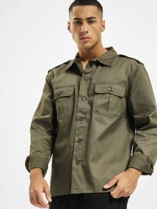 Comfortable Brandit men's polo shirt with pockets, khaki