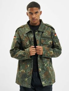 moderne Brandit Herren Jacke Reißverschluss Klettverschluss Camouflage