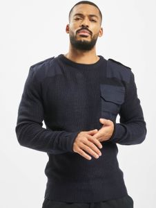 bequemes Brandit Herren Sweatshirt Klettverschluss Navy