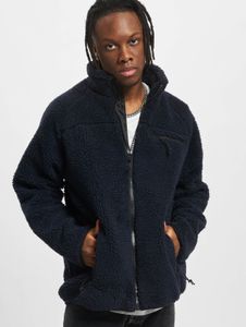 schlichte Brandit Herren Jacke Reißverschluss Taschen Navy