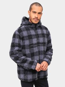 Felpa con cappuccio casual da uomo Brandit, nera