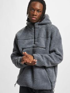 weicher Brandit Herren Hoodie Reißverschluss Fleece Grau