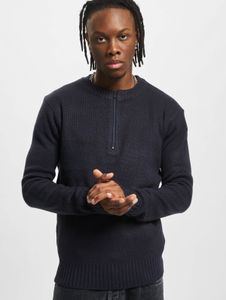 lässiges Brandit Herren Sweatshirt Reißverschluss Navy