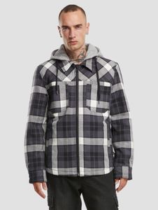 lässige Brandit Herren Jacke Reißverschluss mit Baumwolle Schwarz/Weiß/Grau