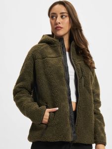 Stylish Brandit women's jacket with zippers and pockets, khaki