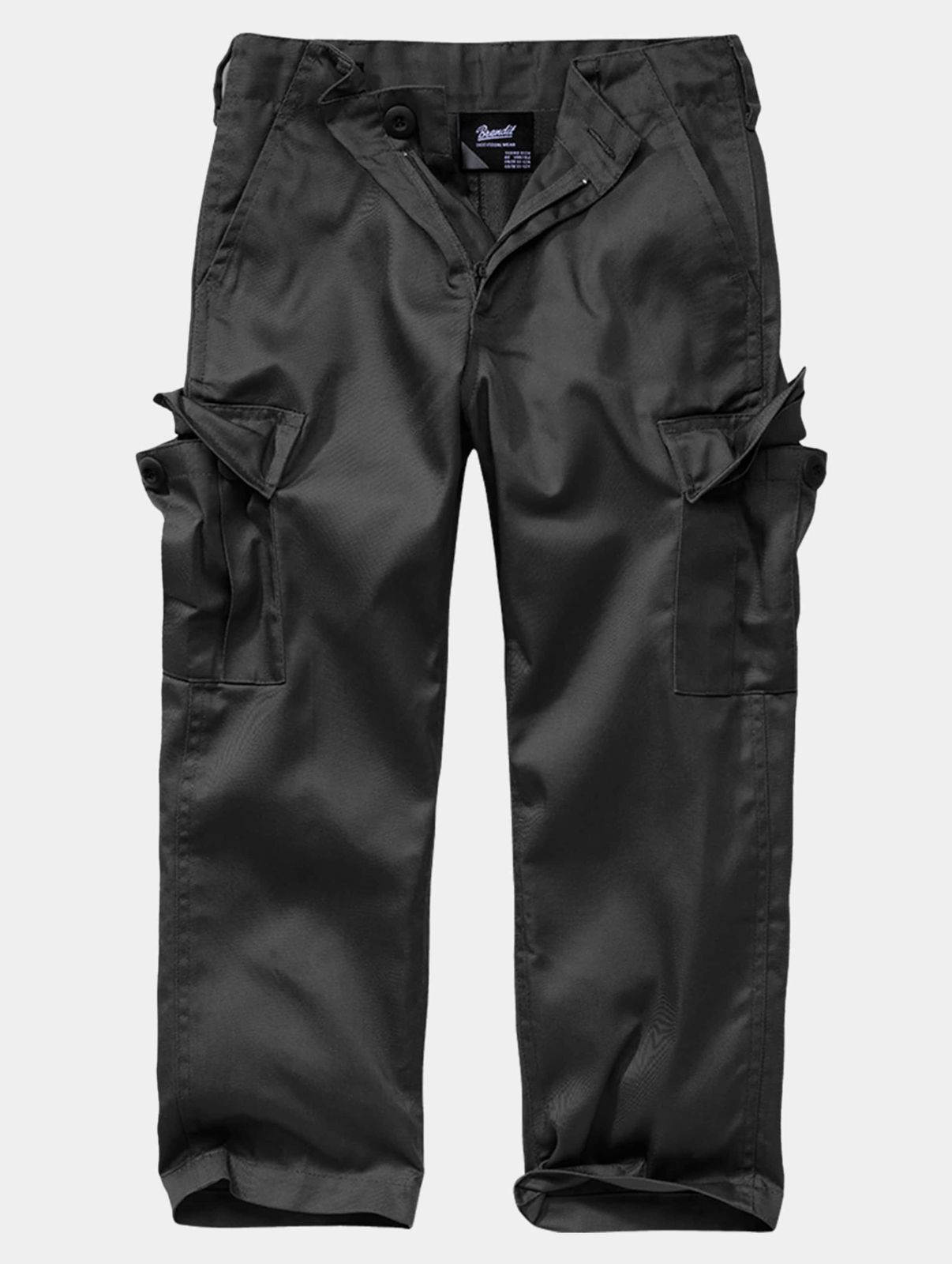 Brandit Unisex Jeans mit Cargotaschen Schwarz