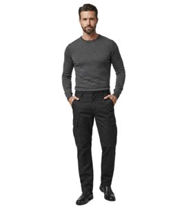 moderne Brandit Unisex Jeans Reißverschluss Taschen Schwarz