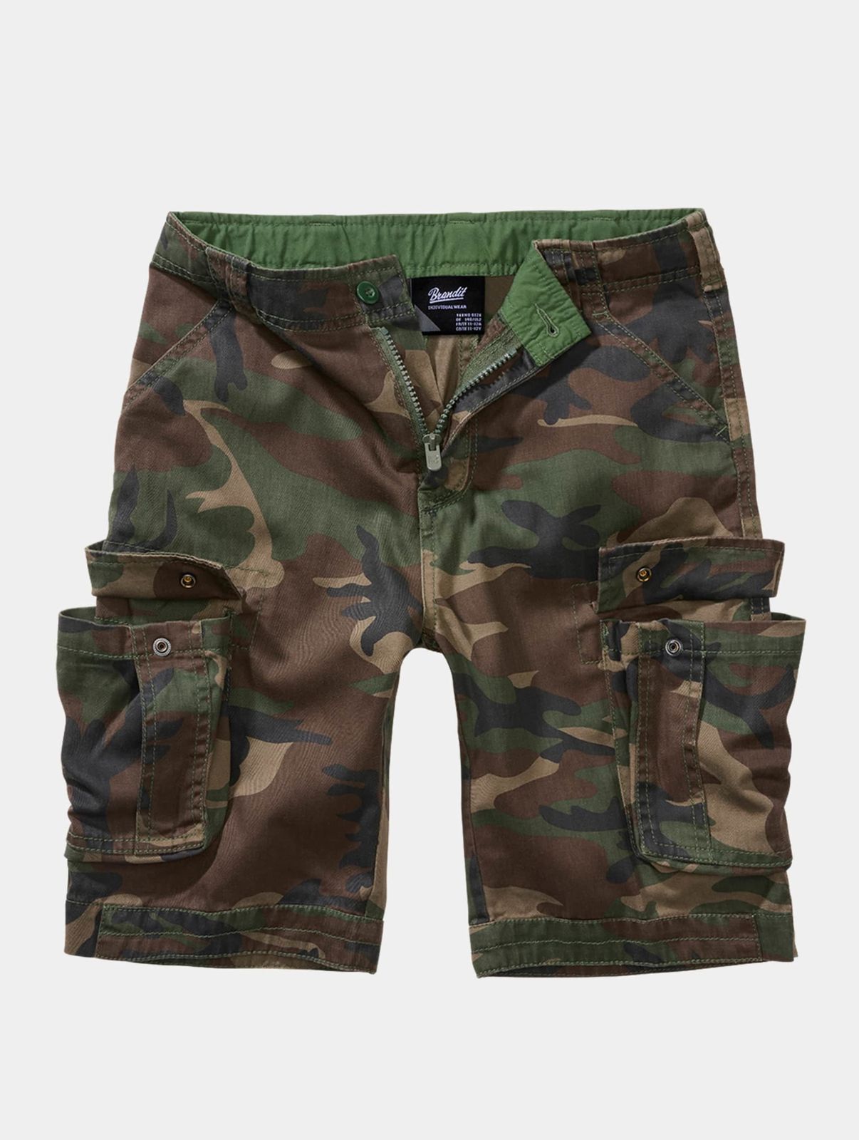 Brandit Cargohose Camouflage mit Reißverschlusstaschen