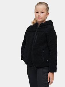 lässige Brandit Unisex Jacke Kordelzug Taschen Schwarz