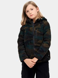 Functional Brandit unisex jacket with zippers, pockets, and camouflage.