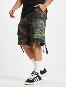 Pantaloncini estivi da uomo Brandit con tasche con cerniera, in cotone, mimetici
