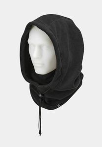 lässige Brandit Unisex Cap Kordelzug Fleece Schwarz