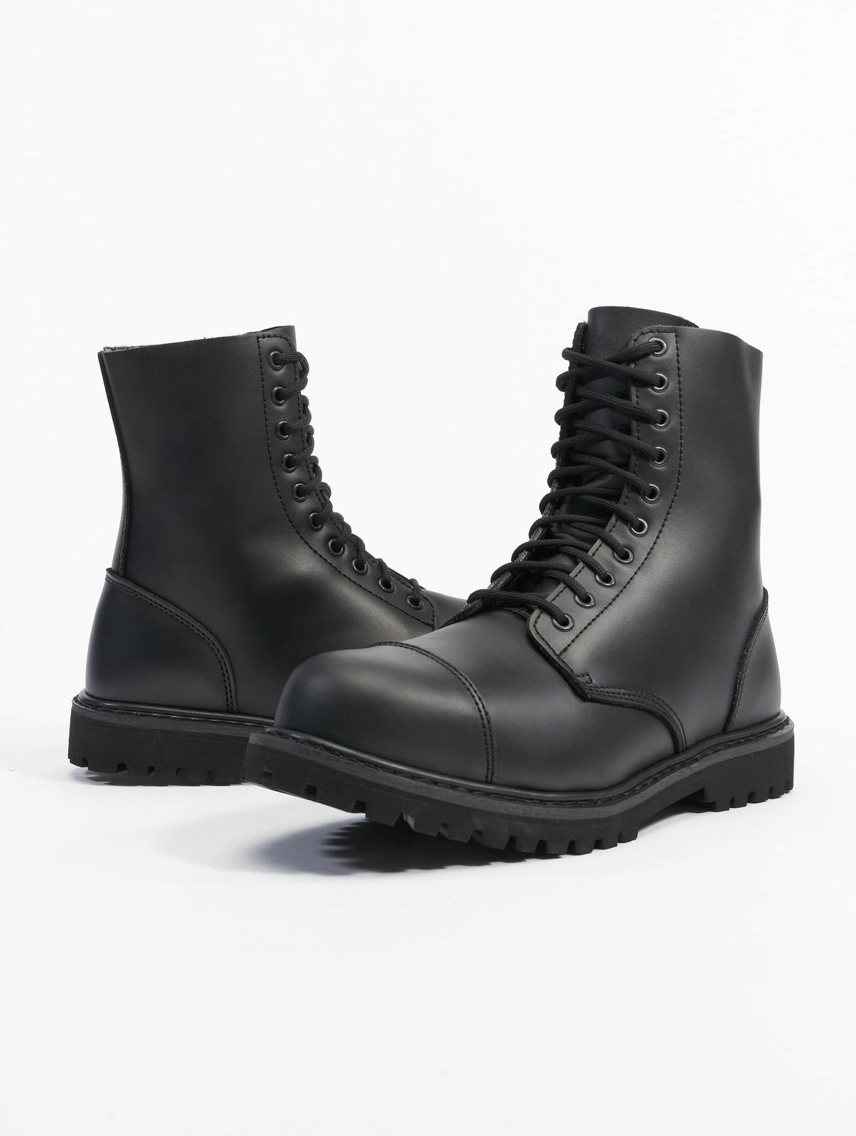 lässige Brandit Herren Boots Reißverschluss Stretch Schwarz