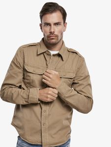 Polo da uomo Brandit versatile in cotone, beige