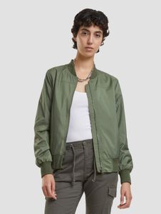 stylische Brandit Damen Jacke Reißverschluss Khaki