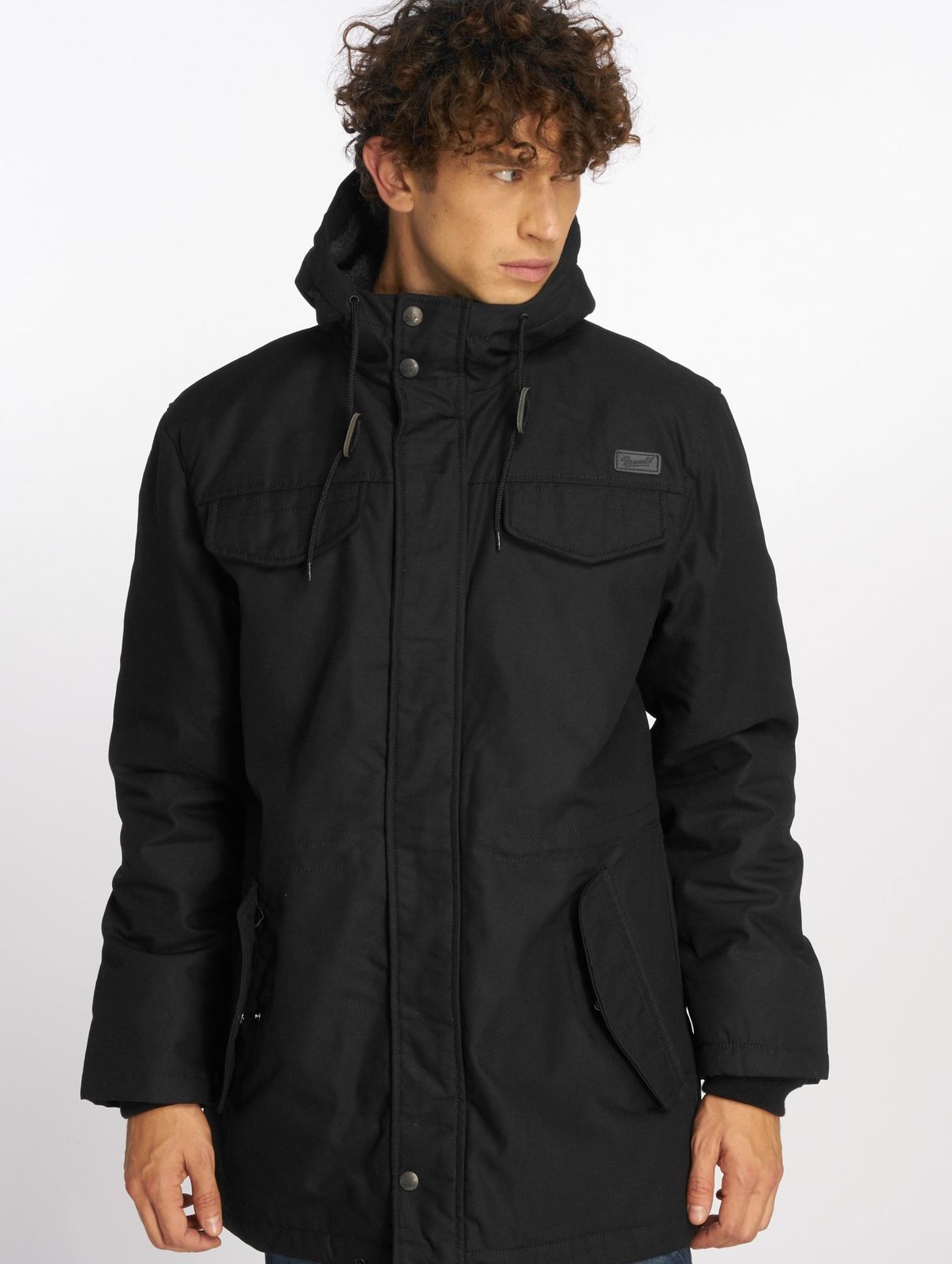 lässige Brandit Herren Jacke Schwarz