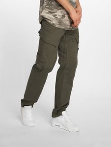Pantalones vaqueros cómodos para hombre de la marca Brandit, corte ajustado elástico con algodón, color caqui.