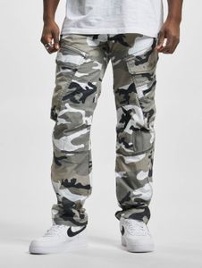 stylische Brandit Herren Jeans Slim Fit Stretch Kordelzug mit Baumwolle Camouflage
