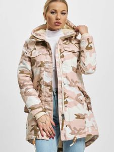 lässige Brandit Damen Jacke Kordelzug Reißverschluss Camouflage