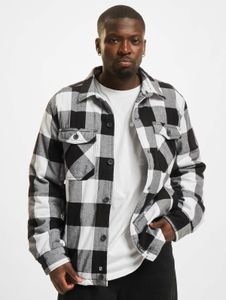 Functional Brandit men's jacket with cotton, white/black