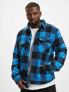 lässige Brandit Herren Jacke mit Baumwolle Blau/Schwarz