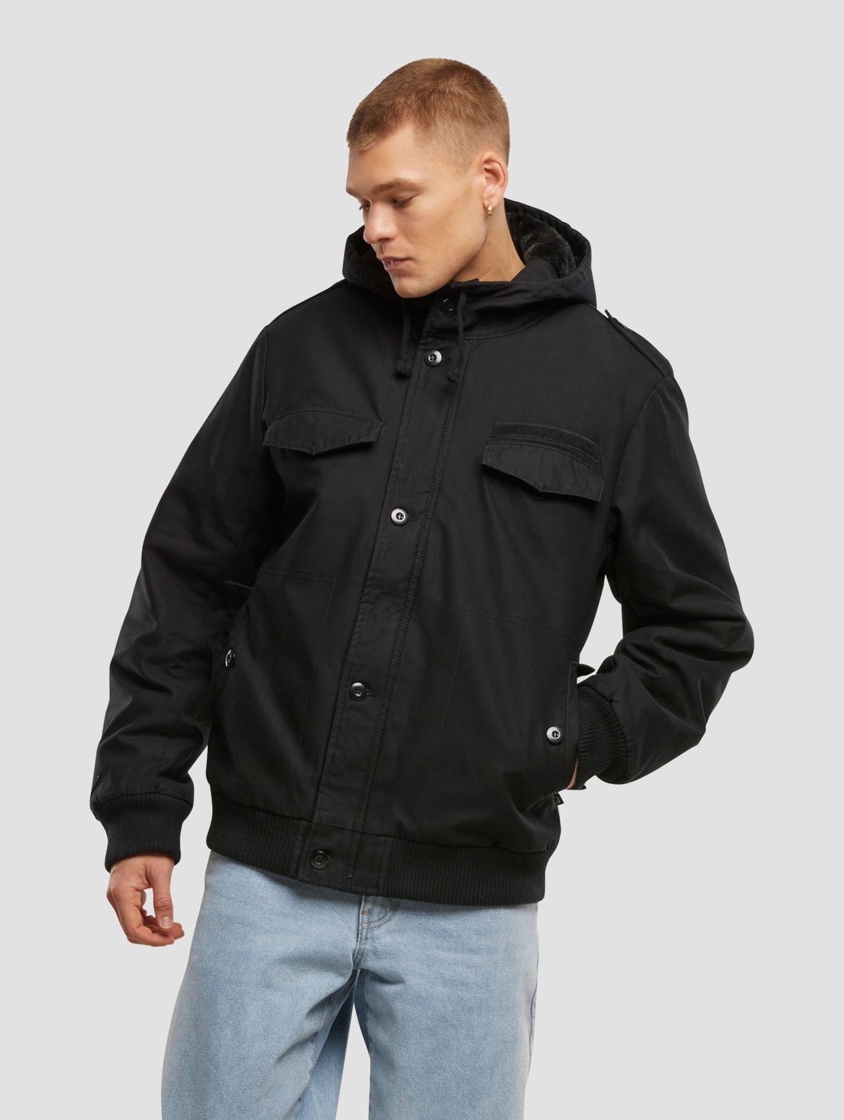 Brandit Herren Jacke aus Baumwolle mit Reißverschluss
