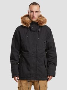 funktionale Brandit Herren Jacke mit Baumwolle Schwarz