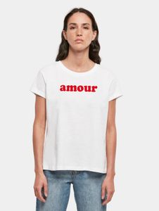 lässiges Days Beyond Damen T-Shirt 140 g/m² mit Baumwolle Weiß