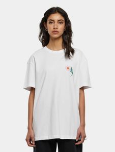 bequemes Days Beyond Damen T-Shirt Oversize 220 g/m² mit Baumwolle Weiß