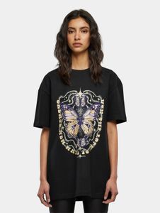 modernes Days Beyond Damen T-Shirt Oversize 220 g/m² mit Baumwolle Schwarz
