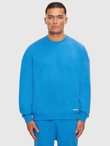 weiches Bazix Republiq Herren Sweatshirt mit Baumwolle Blau