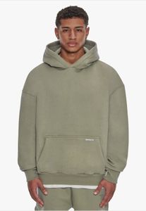 moderner Dropsize Herren Hoodie mit Baumwolle Khaki