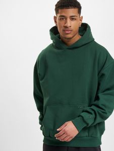 Casual drop-size men's hoodie made of cotton, green