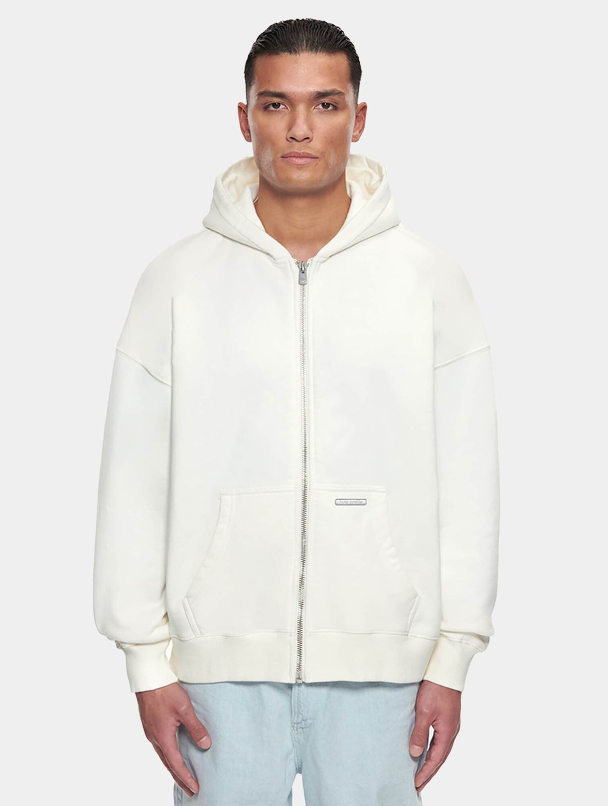 Bazix Republiq Herren Hoodie aus Baumwolle Weiß