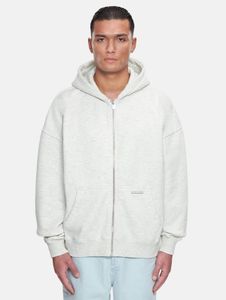 bequemer Bazix Republiq Herren Hoodie mit Baumwolle Weiß Meliert