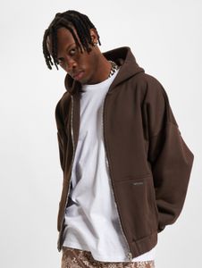 Soft Bazix Republiq men's hoodie with cotton, brown