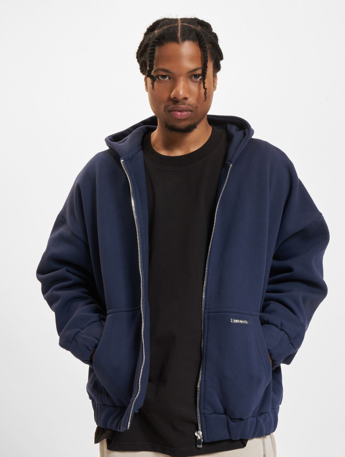 Bazix Republiq Herren Hoodie Baumwolle Blau