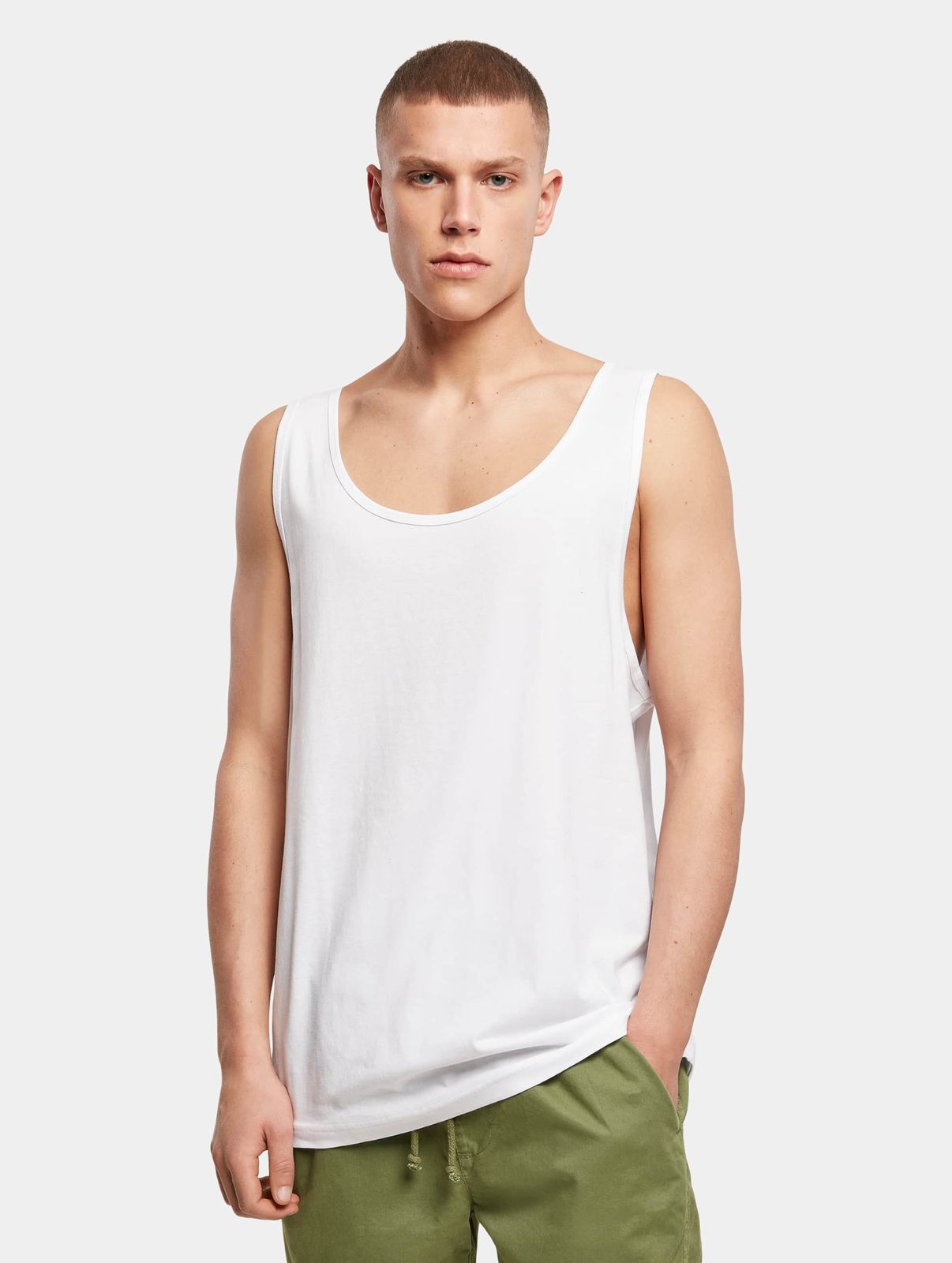 Build Your Brand Herren T-Shirt aus Baumwolle in Weiß