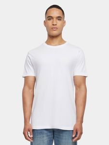 modernes Build Your Brand Herren T-Shirt 180 g/m² mit Baumwolle Weiß