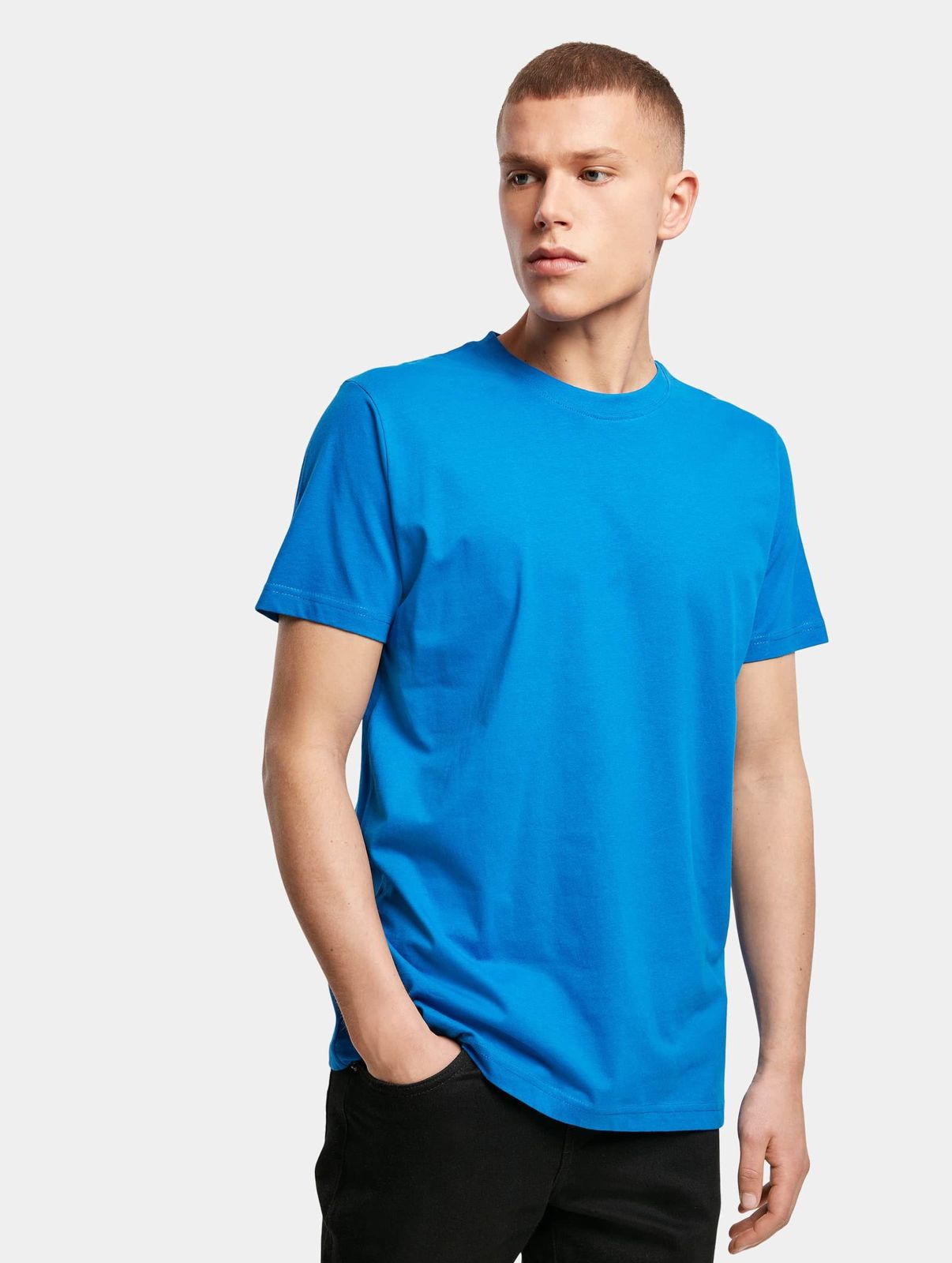 T-shirt casual da uomo "Build Your Brand", 180 g/m², cotone, blu