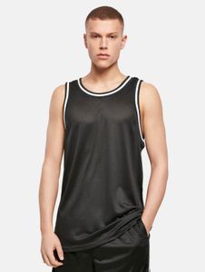 T-shirt homme Modern Build Your Brand, poignets côtelés, maille 130 g/m², noir/blanc