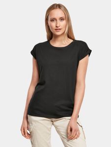 modernes Build Your Brand Damen T-Shirt 140 g/m² mit Baumwolle Schwarz