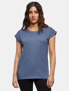 bequemes Build Your Brand Damen T-Shirt 140 g/m² mit Baumwolle Blau