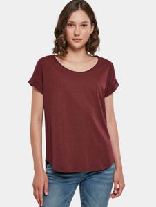 bequemes Build Your Brand Damen T-Shirt 140 g/m² mit Baumwolle Rot